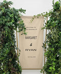 Personalised Fabric Welcome Sign